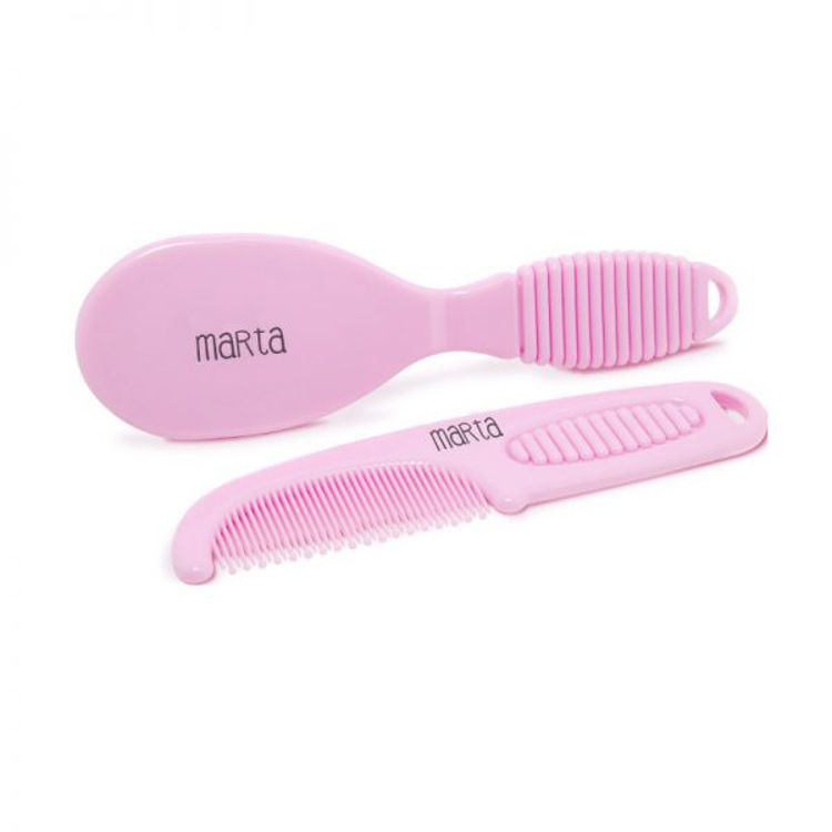 Picture of P604 – 1912 BABY BRUSH AND COMB PINK
